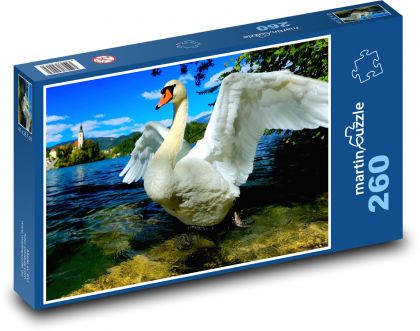 Swan - Puzzle 260 pieces, size 41x28.7 cm 