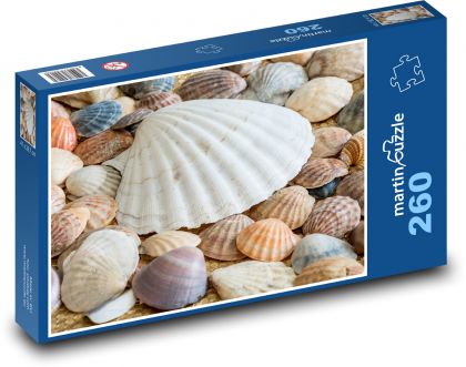 Mořské mušle - Puzzle 260 dílků, rozměr 41x28,7 cm