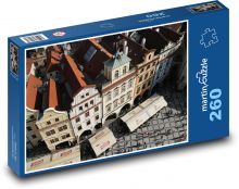 Praha domy z výšky Puzzle 260 - 41x28,7 cm