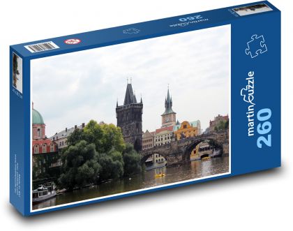 Prahy - Karlov most - Puzzle 260 dielikov, rozmer 41x28,7 cm