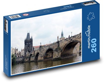 Praha - Karlův Most - Puzzle 260 dílků, rozměr 41x28,7 cm