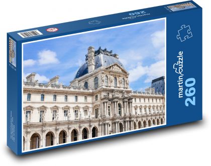 Paříž - Muzeum Louvre - Puzzle 260 dílků, rozměr 41x28,7 cm
