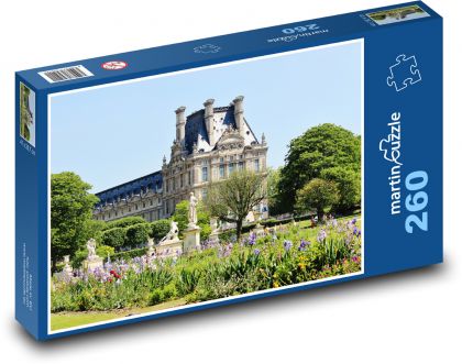 The most beautiful gardens of Paris - Puzzle 260 pieces, size 41x28.7 cm 
