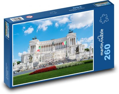 Pamätník Vittoria Emanuela II. - Rím - Puzzle 260 dielikov, rozmer 41x28,7 cm