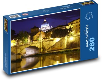 Řím, Andělský most - puzzle 260 dílků