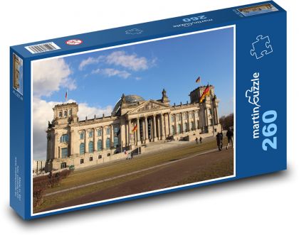 Berlin - Budynek Reichstagu - Puzzle 260 elementów, rozmiar 41x28,7 cm