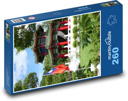 Świątynia na Tajwanie - Puzzle 260 elementów, rozmiar 41x28,7 cm