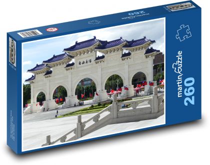 Brama do wolności na Tajwanie - Puzzle 260 elementów, rozmiar 41x28,7 cm