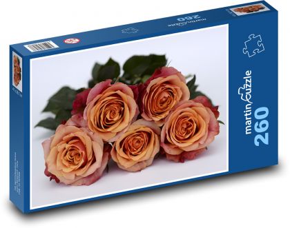 Květiny - Růže - Puzzle 260 dílků, rozměr 41x28,7 cm