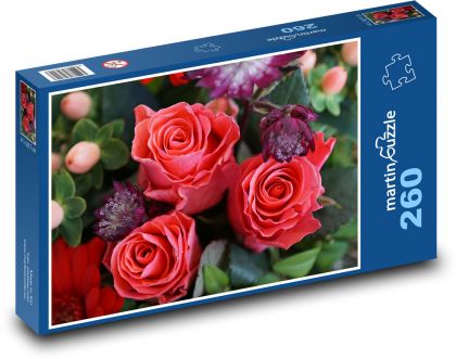 Rose - Puzzle 260 pieces, size 41x28.7 cm 