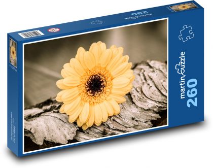 Květiny - Gerbera - Puzzle 260 dílků, rozměr 41x28,7 cm