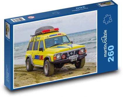 Auto - Ambulance - Puzzle 260 dílků, rozměr 41x28,7 cm