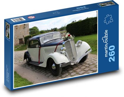 Historic wedding car - Puzzle 260 pieces, size 41x28.7 cm 