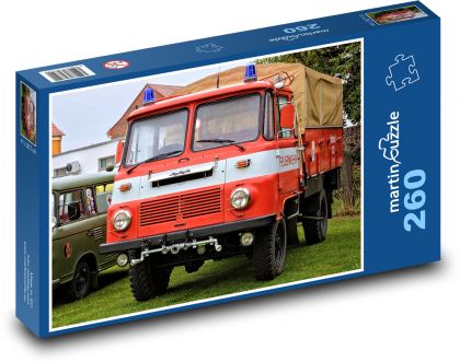 Fire truck - Puzzle 260 pieces, size 41x28.7 cm 