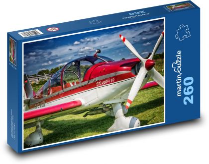 Malé dvojmiestne lietadlo - Puzzle 260 dielikov, rozmer 41x28,7 cm