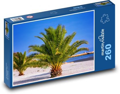 Palm trees on the beach - Puzzle 260 pieces, size 41x28.7 cm 