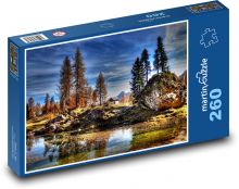 Itálie - Dolomity, hory Puzzle 260 dílků - 41 x 28,7 cm