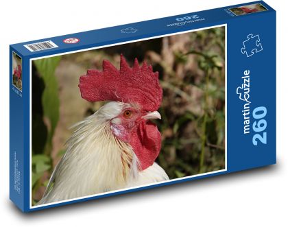 Biely kohút - Puzzle 260 dielikov, rozmer 41x28,7 cm