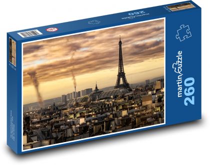 Paříž - Eifellova věž - Puzzle 260 dílků, rozměr 41x28,7 cm