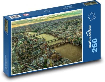 London von oben, Themse - Puzzle - 260 Teile