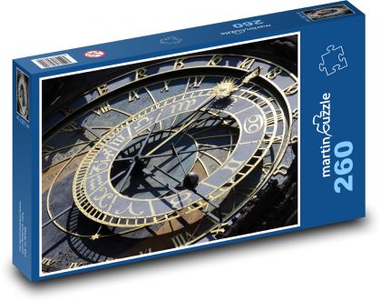 Praga - Zegar Astronomiczny - Puzzle 260 elementów, rozmiar 41x28,7 cm