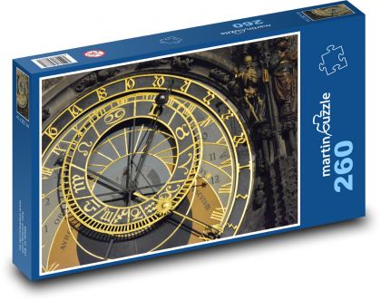 Praga - Zegar Astronomiczny - Puzzle 260 elementów, rozmiar 41x28,7 cm