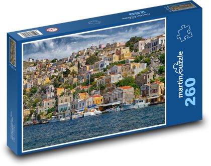 Řecko - Symi - Puzzle 260 dílků, rozměr 41x28,7 cm
