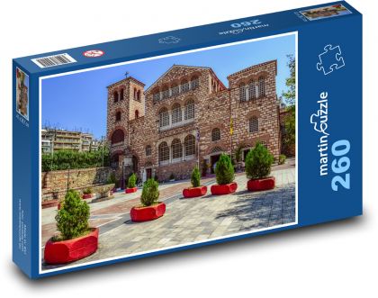 Grécko - Thessaloniki, kostol - Puzzle 260 dielikov, rozmer 41x28,7 cm