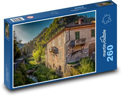 Itálie - Piemont - Puzzle 260 dílků, rozměr 41x28,7 cm