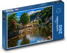 Francie - Brantome, řeka Puzzle 260 dílků - 41 x 28,7 cm