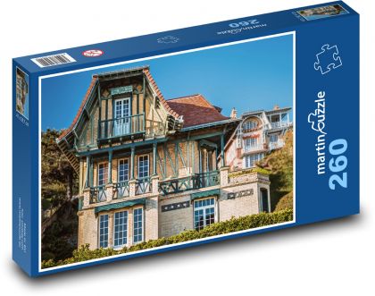 Normandia, Hotel Villa Le Havre - Puzzle 260 elementów, rozmiar 41x28,7 cm