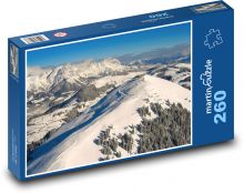 Rakousko - Alpy, sjezdovky Puzzle 260 dílků - 41 x 28,7 cm