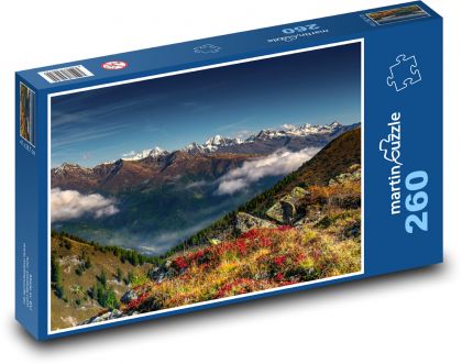 Alpy Jesienne w Austrii - Puzzle 260 elementów, rozmiar 41x28,7 cm