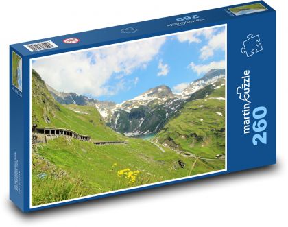 Rakousko - Alpy, hory - Puzzle 260 dílků, rozměr 41x28,7 cm