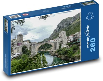 Bosna a Hercegovina - Mostar - Puzzle 260 dílků, rozměr 41x28,7 cm
