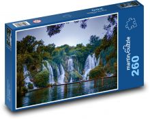 Das Königreich der Wasserfälle Puzzle 260 Teile - 41 x28,7 cm