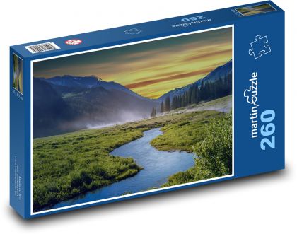 Řeka v údolí - puzzle 260 dílků