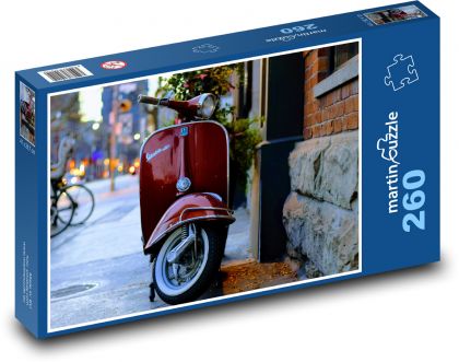 Motorroller - Vespa, Italien - Puzzle - 260 Teile