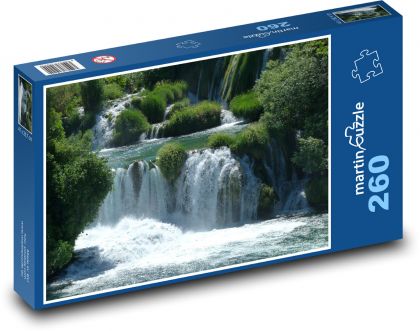 Chorvátsko - vodopád - Puzzle 260 dielikov, rozmer 41x28,7 cm