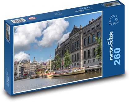 Výletne lode v Amsterdame - Puzzle 260 dielikov, rozmer 41x28,7 cm