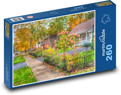 Jeseň v meste - Puzzle 260 dielikov, rozmer 41x28,7 cm