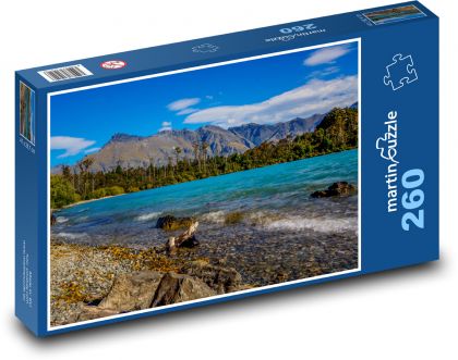 Nový Zéland - jezero - Puzzle 260 dílků, rozměr 41x28,7 cm