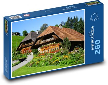Tradiční venkovské domy v Rakousku - puzzle 260 dílků