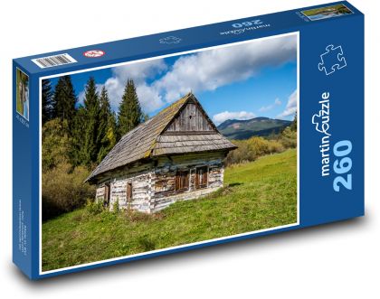 Slovensko - chalupa - Puzzle 260 dílků, rozměr 41x28,7 cm