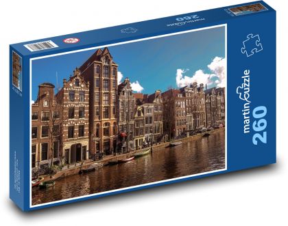 Holandia - Amsterdam - Puzzle 260 elementów, rozmiar 41x28,7 cm