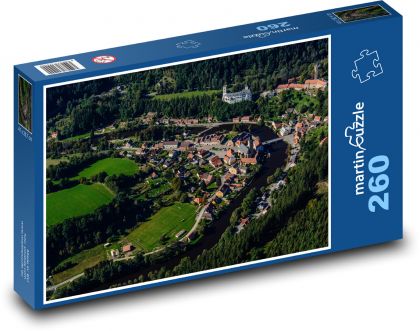 Česká Republika - Rožmberk nad Vltavou - Puzzle 260 dílků, rozměr 41x28,7 cm