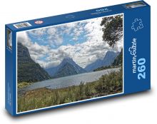 Nový Zéland - Milford Sound Puzzle 260 dílků - 41 x 28,7 cm