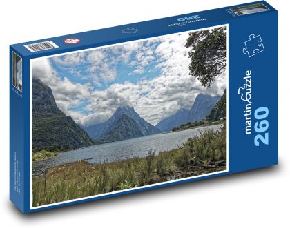 New Zealand Milford Sound Fjord - Puzzle 260 pieces, size 41x28.7 cm 