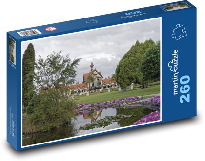 Nový Zéland - Rotorua - Puzzle 260 dílků, rozměr 41x28,7 cm