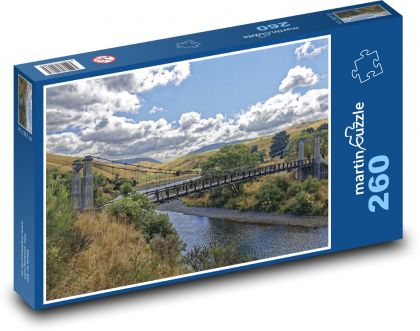 Spring Vale Bridge, New Zealand - Puzzle 260 pieces, size 41x28.7 cm 